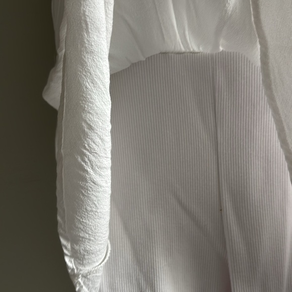 FP Movement white skortsie onesie w/ sewn in skort and shorts - Picture 4 of 8